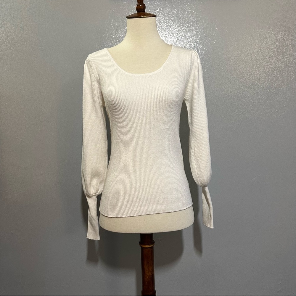F&F Ribbed Balloon Sleeve Sweater